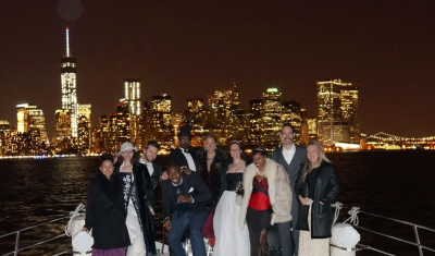 Yacht 97 bow night